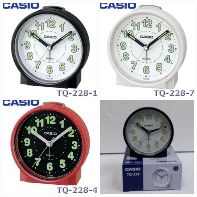 CASIO JAM MEJA TQ 228 BEEP ALARM CLOCK