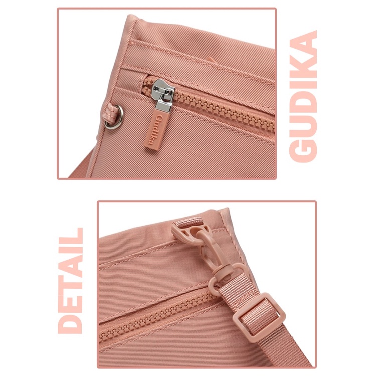 BIG PROMO GUDIKA Bag 5123 - Tas Fashion Branded Ori Selempang bahu Cewek Kekinian Wanita Import Korea Original Terbaru Bahan Nilon Anti Air Waterproof