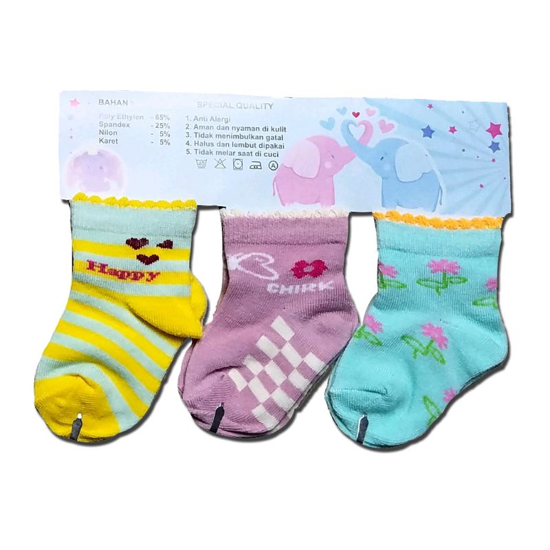 Kaos Kaki Bayi isi 3 Baby Kingdom