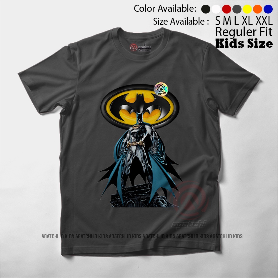 Baju Kaos Atasan Anak Laki - Laki Agatchi Motif Batman