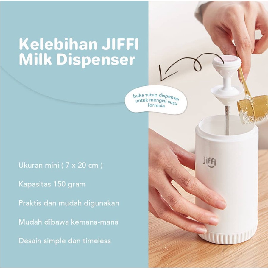 JIFFI Milk Dispenser | Tempat Penyimpanan Susu Bubuk