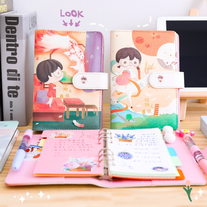 

ST458 - NOTE BOOK / AGENDA / BINDER 6 RING A6 COVER KULIT