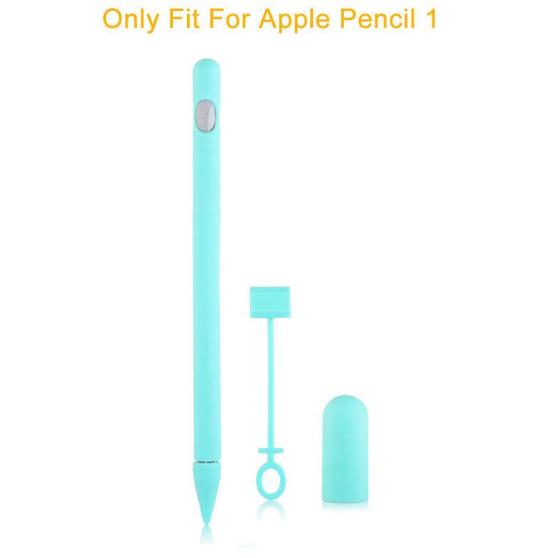 4-in-1 Silikon Pensil Cover Untuk Apple Pensil Generasi 1st Smart Stylus Pelindung Case Aksesoris Untuk Apple Pencil 1cover