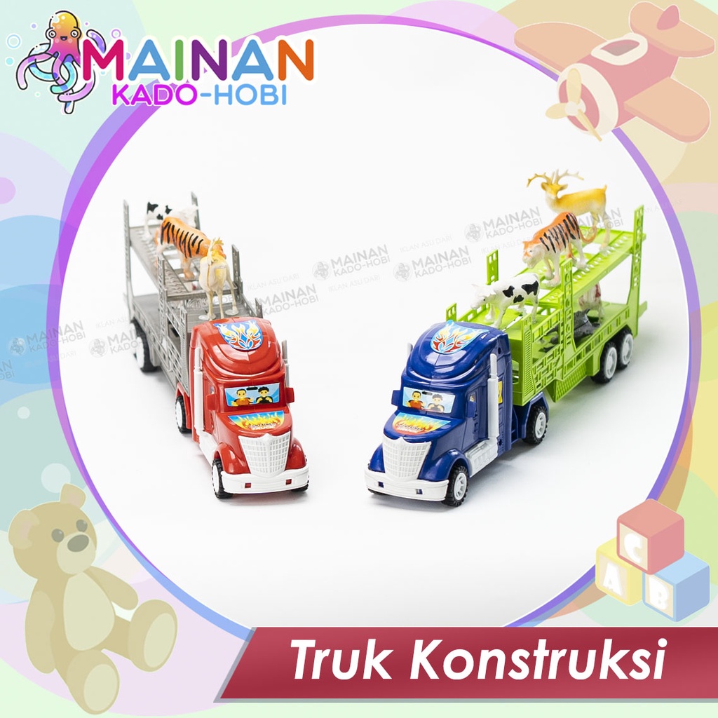 MAINAN ANAK DIECAST MINIATUR MOBIL TRUK KONSTRUKSI