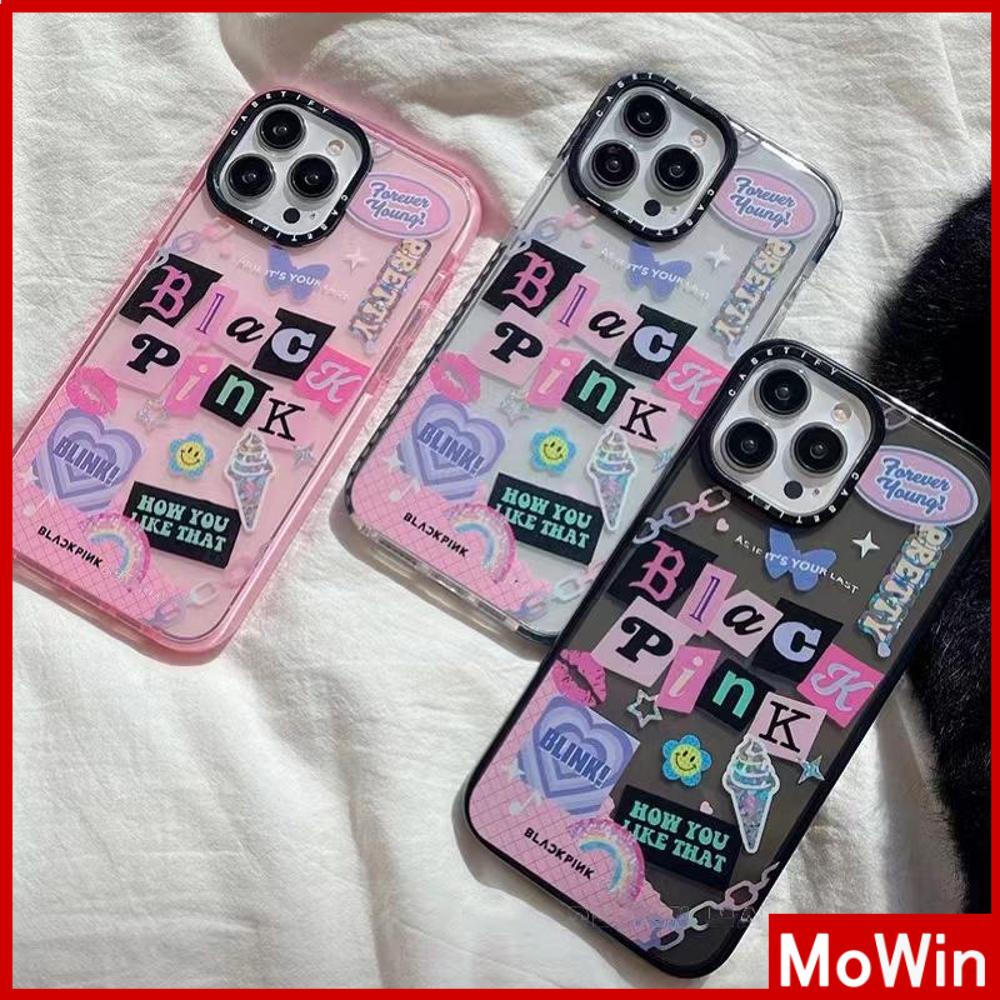For iPhone 14 Pro Max iPhone Case Thickened TPU Soft Case Clear Case Shockproof Protection Camera Pink Black Cute Style Compatible For iPhone 13 Pro Max 12 Pro Max 11 xr 7Plus
