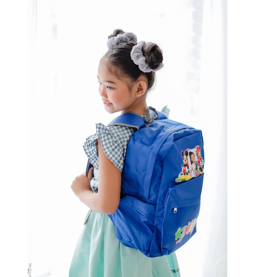 Tas Custom Foto + Nama HELLO KITTY | Tas Anak SD Dewasa [Kora] GDkids.id