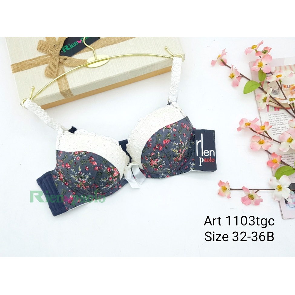 Bra Sexy Bh Wanita Renda Pita Bunga Fancy Rien Paolo 1103