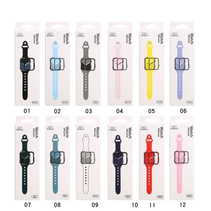 Tali Strap Apple Watch Series 7 41Mm 45Mm + Tempered Glass Case Sport