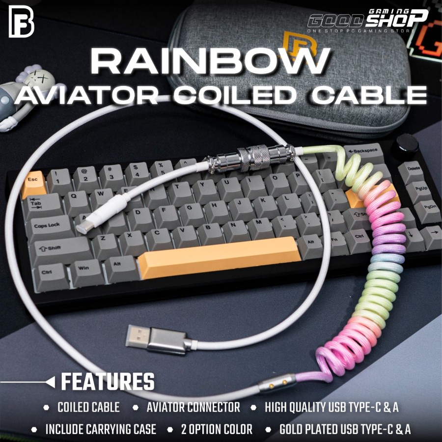 FBB Rainbow Aviator Coiled Cable