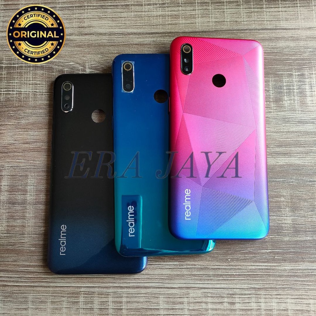 REALME 3 - Backdoor Tutup Belakang Hp Realme 3 RMX1825 RMX1821 1821 Backdor Back Cover Realme 3 Bekd