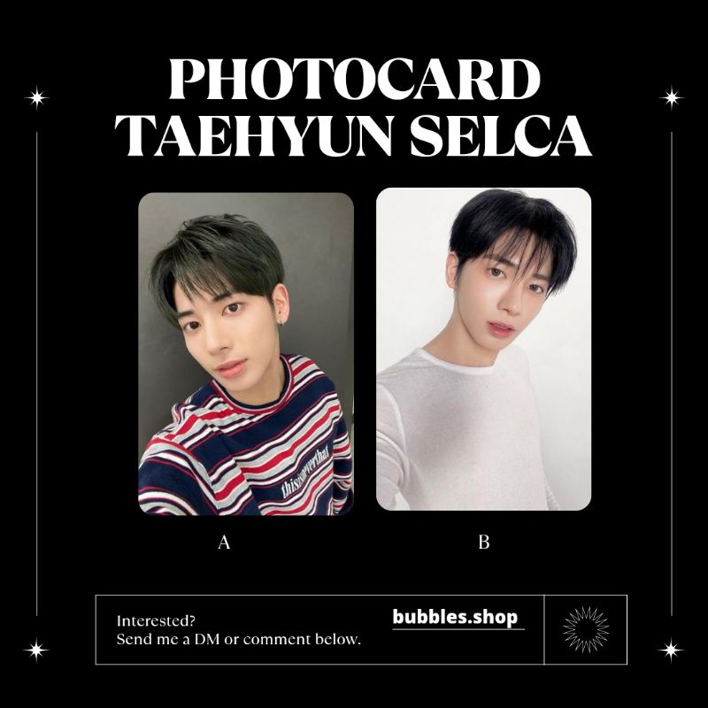 PHOTOCARD UNOFFICIAL TAEHYUN TXT SELCA