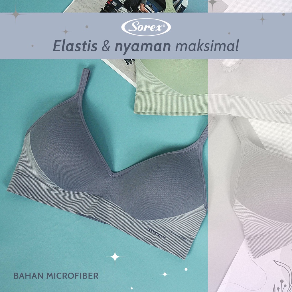 NEW BH BRA 9821 SOREX - Sorex Bra Busa Sedang Tanpa Kawat Kait 2 Setara Cup A-B Cup 3/4 Harian BH 9821 ADA MOTIF BARU BAHAN KATUN BAHAN BAGUS BUAT SEHARI HARI KAIT 2 TANPA KAWAT  -ARA98STORE