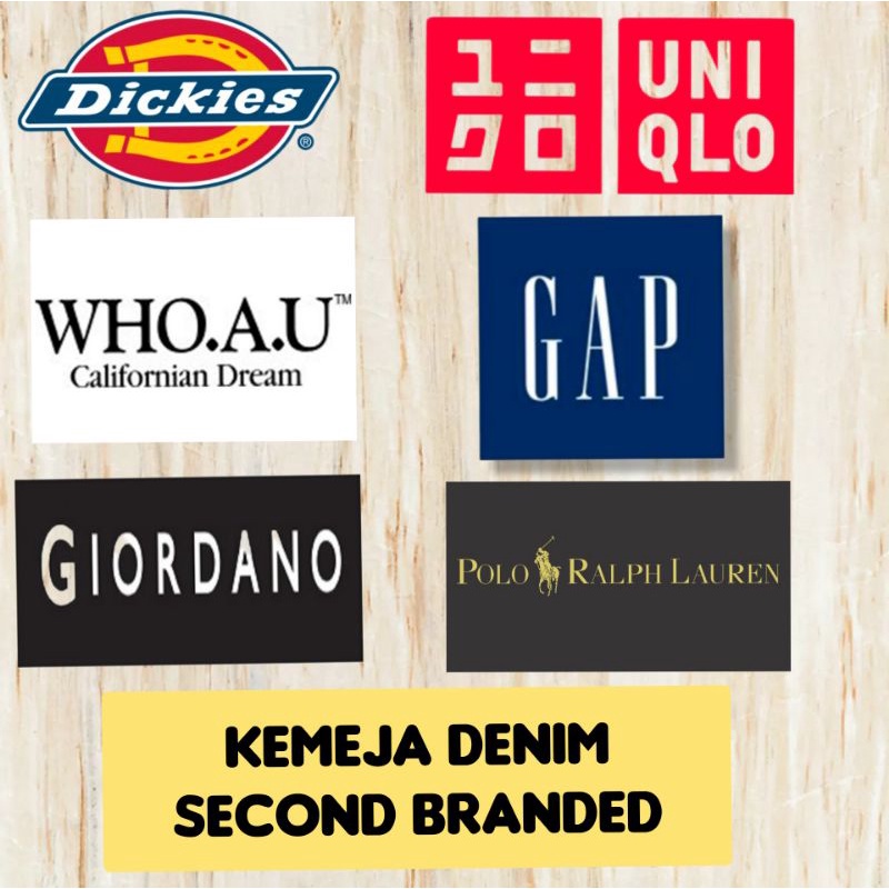 KEMEJA DENIM SECOND BRANDED