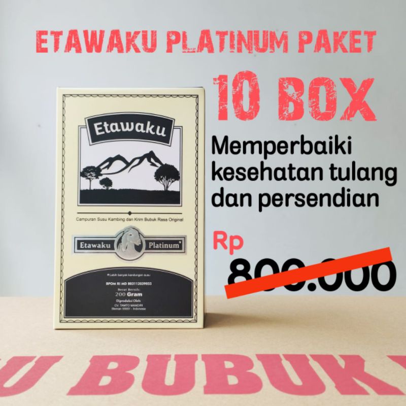 

Paket 10 box susu kambing etawaku platinum