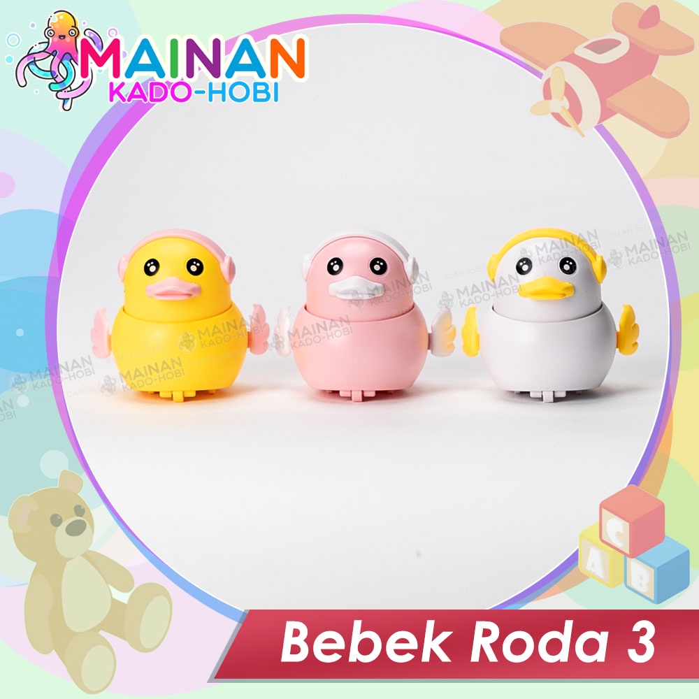 MAINAN ANAK ANIMAL PRESSCAR TOYS BEBEK DUCK RODA 3