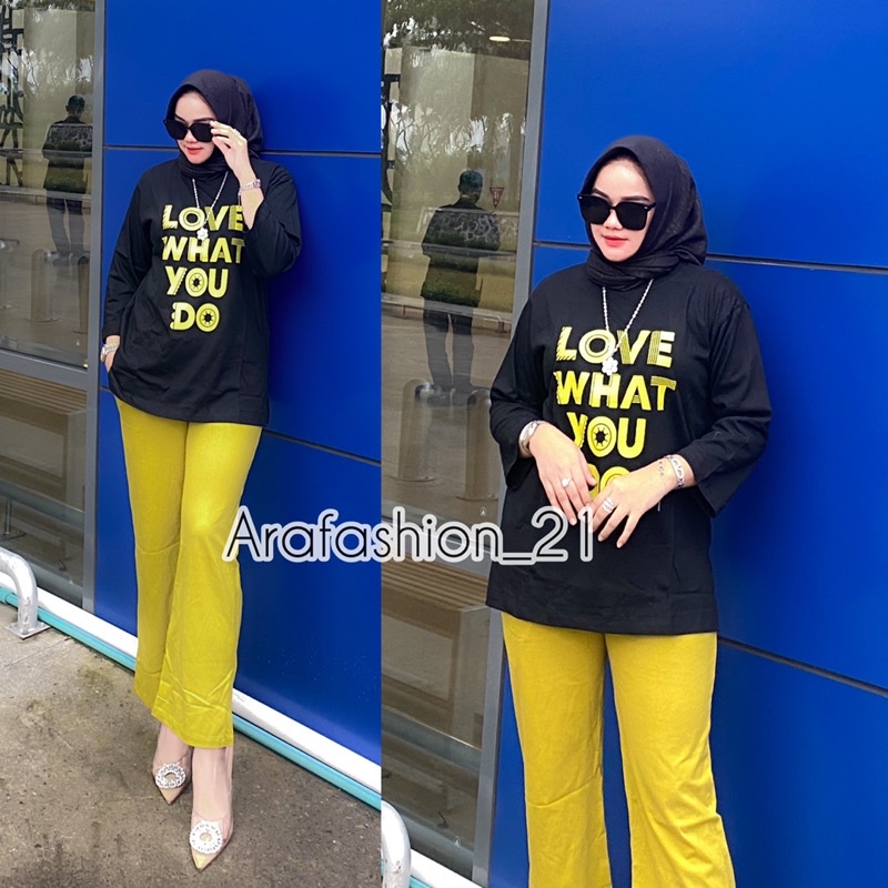 Set celana Kaos Shaqueenara By TRQ (OZ)