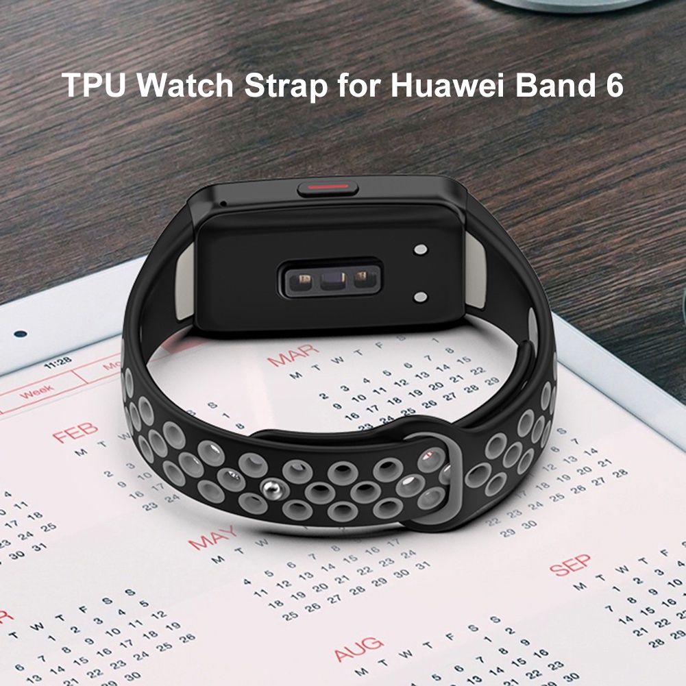 Soft Replacement Strap Silicone Band Huawei Sport Breathable Honor Band 6 Huawei Band 6 7