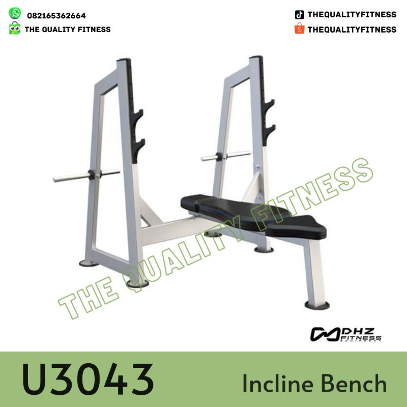 DHZ Olympic Bench Flat Commercial E3043 Bangku Fitness Komersil Import