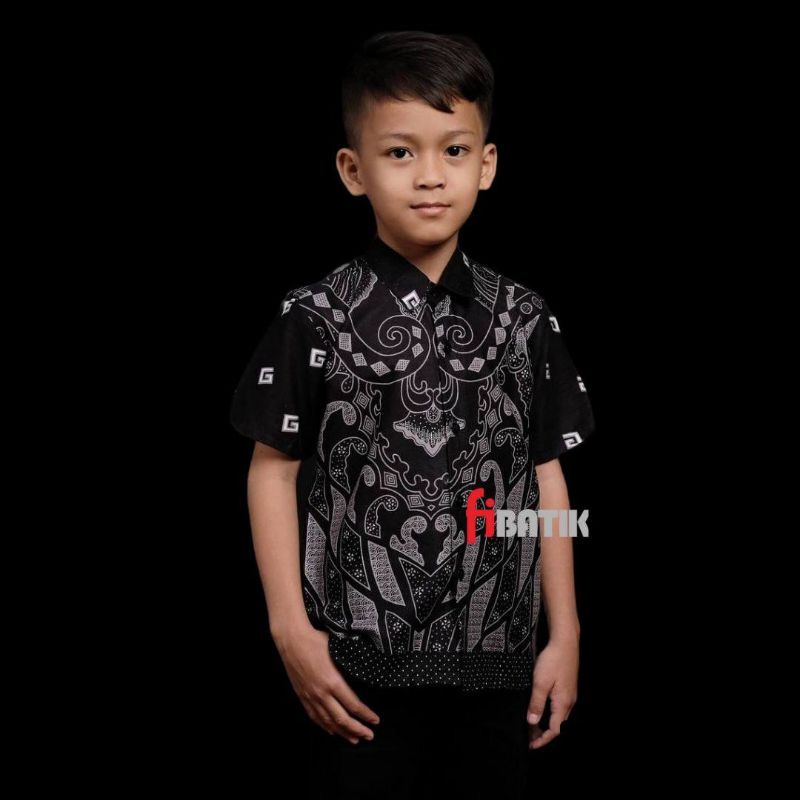 Couple Batik Ayah Dan Anak Laki-laki //Kemeja Batik Jumbo// Kemeja Batik Pria Dewasa Dan Anak Cowok Motif G kecil