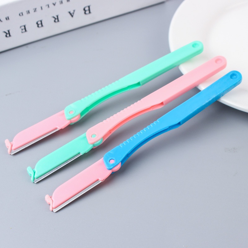 Pisau Cukur Alis / Eyebrow Shaver / Cukur Alis Lipat / Cukuran Alis Rambut - Pisau Alis Free Refill