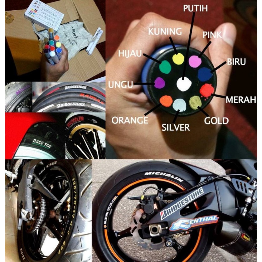 SPIDOL BAN EMAS - READY warna limited pewarna ban kaca plastik karet kayu dll waterproof