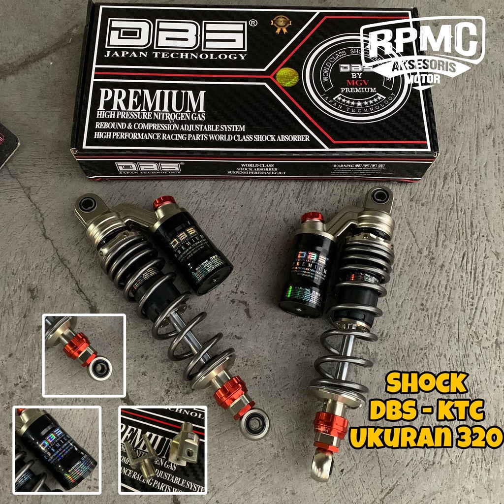 SHOCK DBS 677 PREMIUM 320 TABUNG ATAS KLIK FUNGSI DOUBLE CLICK SHOK SKOK BELAKANG SHOCKBREAKER ALL M