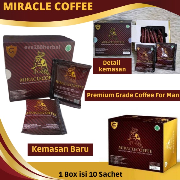 

KOPI MIRACLE COFFEE ENERGY COFFEE STAMINA PRIA 1 SACHET ORIGINAL