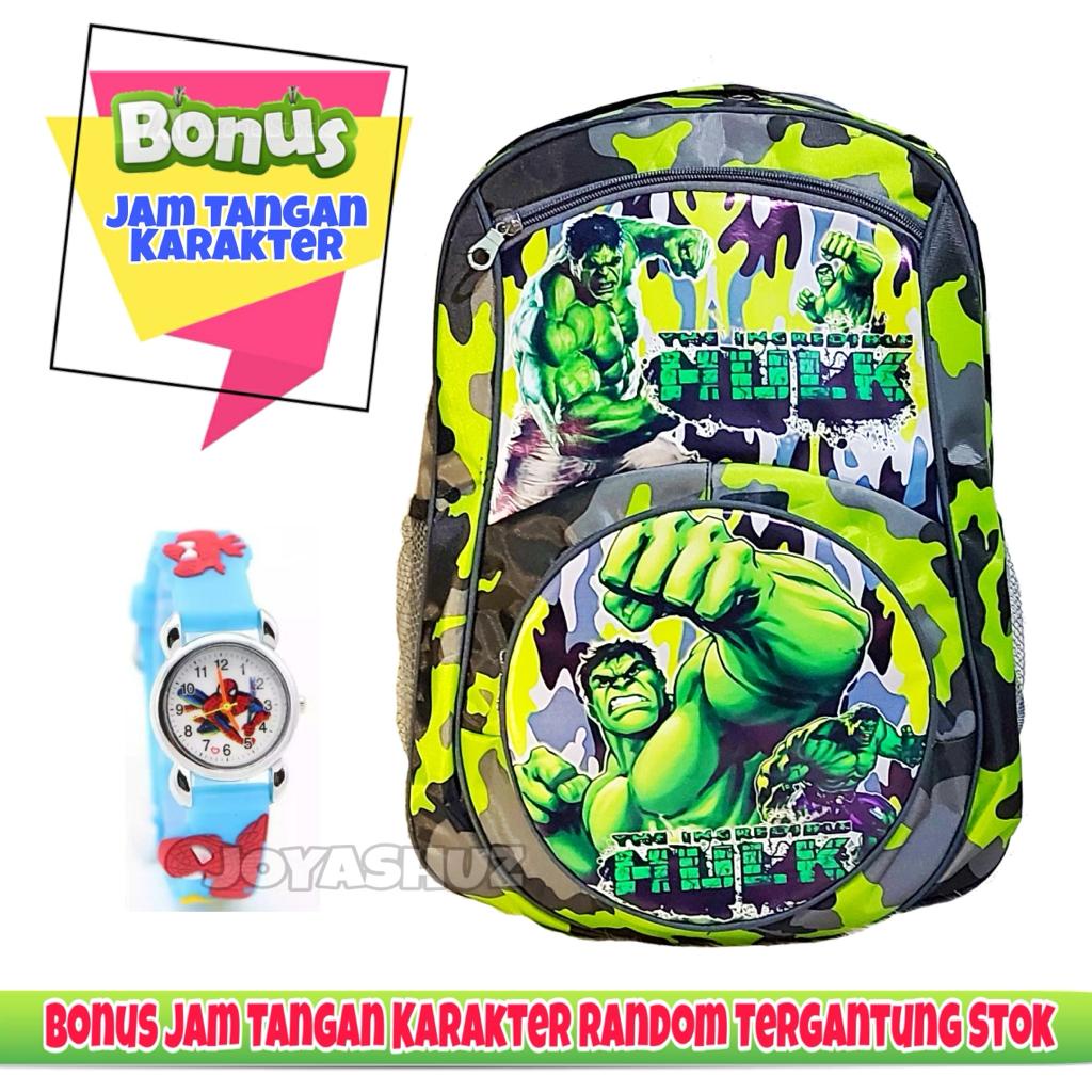 JOYASHUZ / TAS ANAK LAKI-LAKI HULK/ TAS ANAK KARAKTER HULK Gratis - Tas Gemas