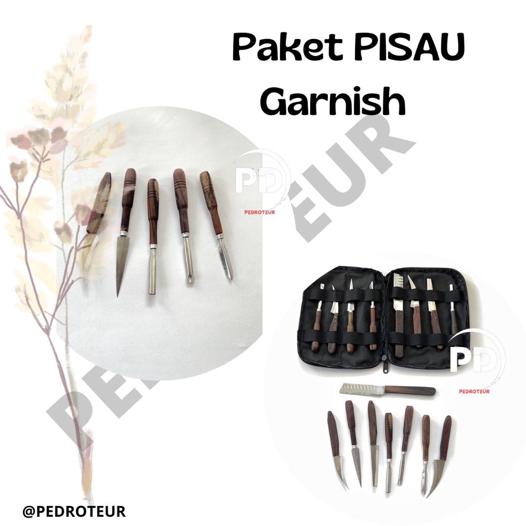 

✰FLASHSALE✰ PISAU GARNISH TUMPENG SET ISI 8 / PISAU GARNISH / PISAU GARNISH SET+DOMPET / PISAU UKIR BUAH & SAYUR ISI 7 + PISAU ACAR