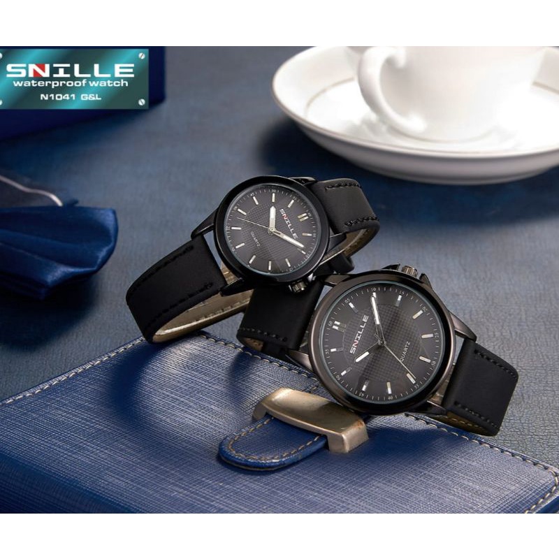 JAM TANGAN COUPLE SNILLE ORIGINAL BAHAN KULIT