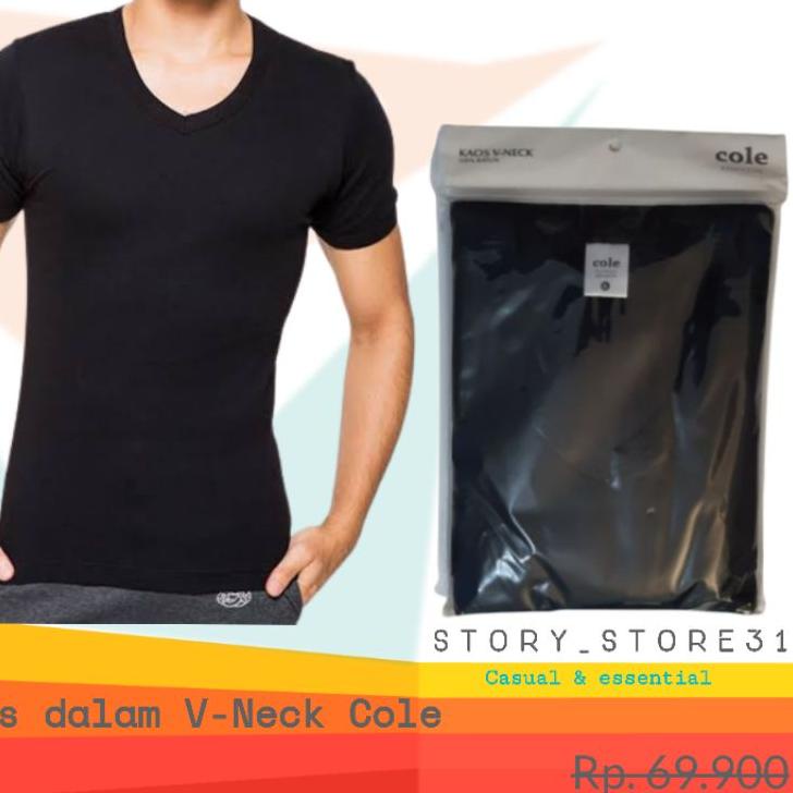 Booming KAOS DALAM PRIA V NECK COLE