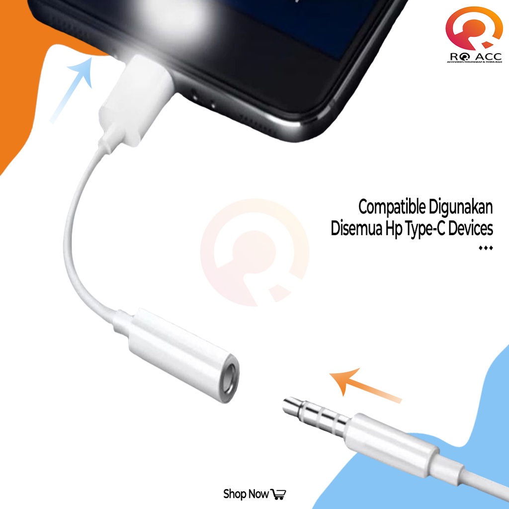 [RO ACC] USB C HEADSET JACK ADAPTER SAMSUNG NOTE 10 JACK AUDIO CONVERTER