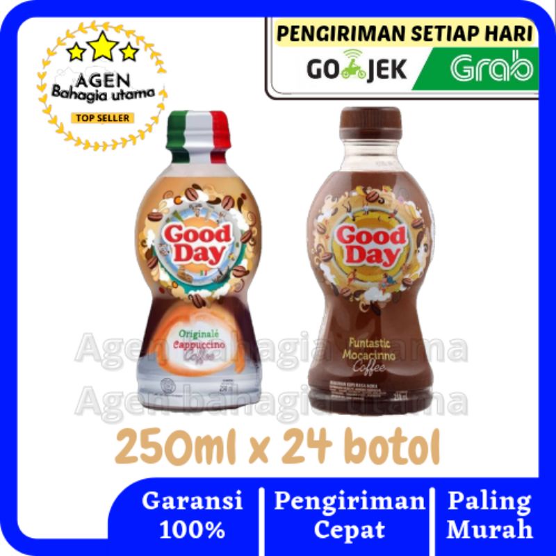 

kopi Good day botol 250ml (1 dus x 24 pcs)