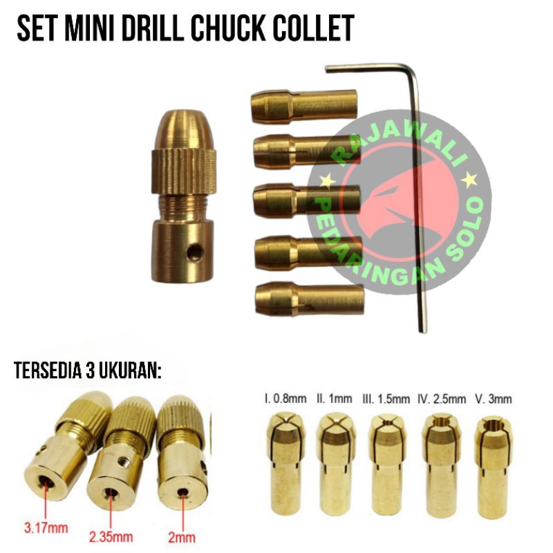 ADAPTER MINI DRILL CHUCK COLLET KEPALA BOR MINI DINAMO MOTOR DC