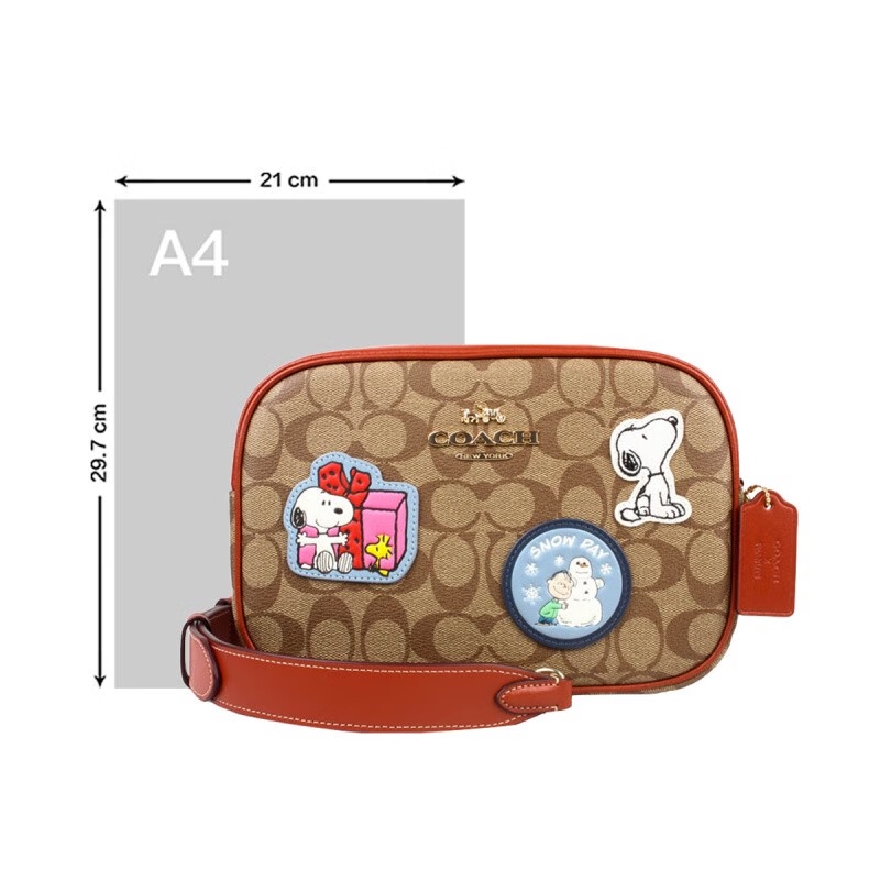 Coc CF304 Women's Simple One Shoulder Crossbody Camera Bag Khaki Color Block
