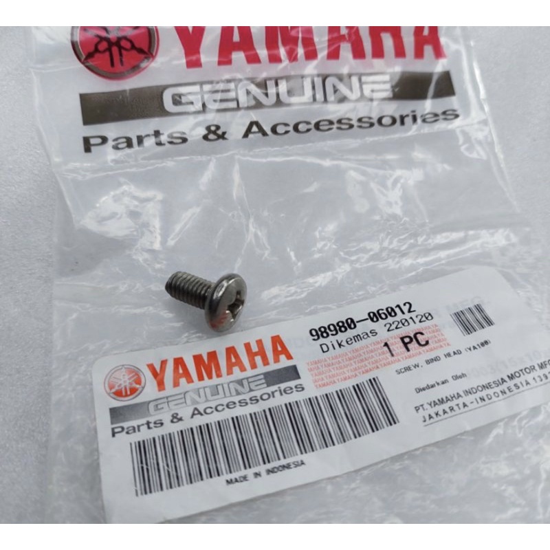 Baut cover knalpot mio nuovo z jupiter z1 original yamaha 98980 06012