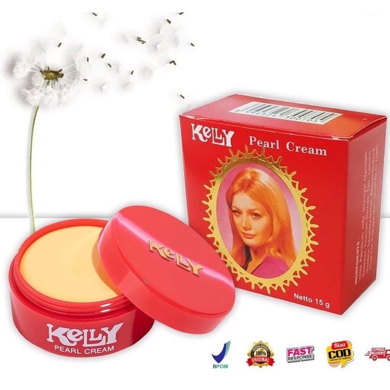 ASEMKAJKT - Kelly Cream Pearl 15gr Besar Original / kelly cream ori / bedak kely asli / Kelly Pearl 