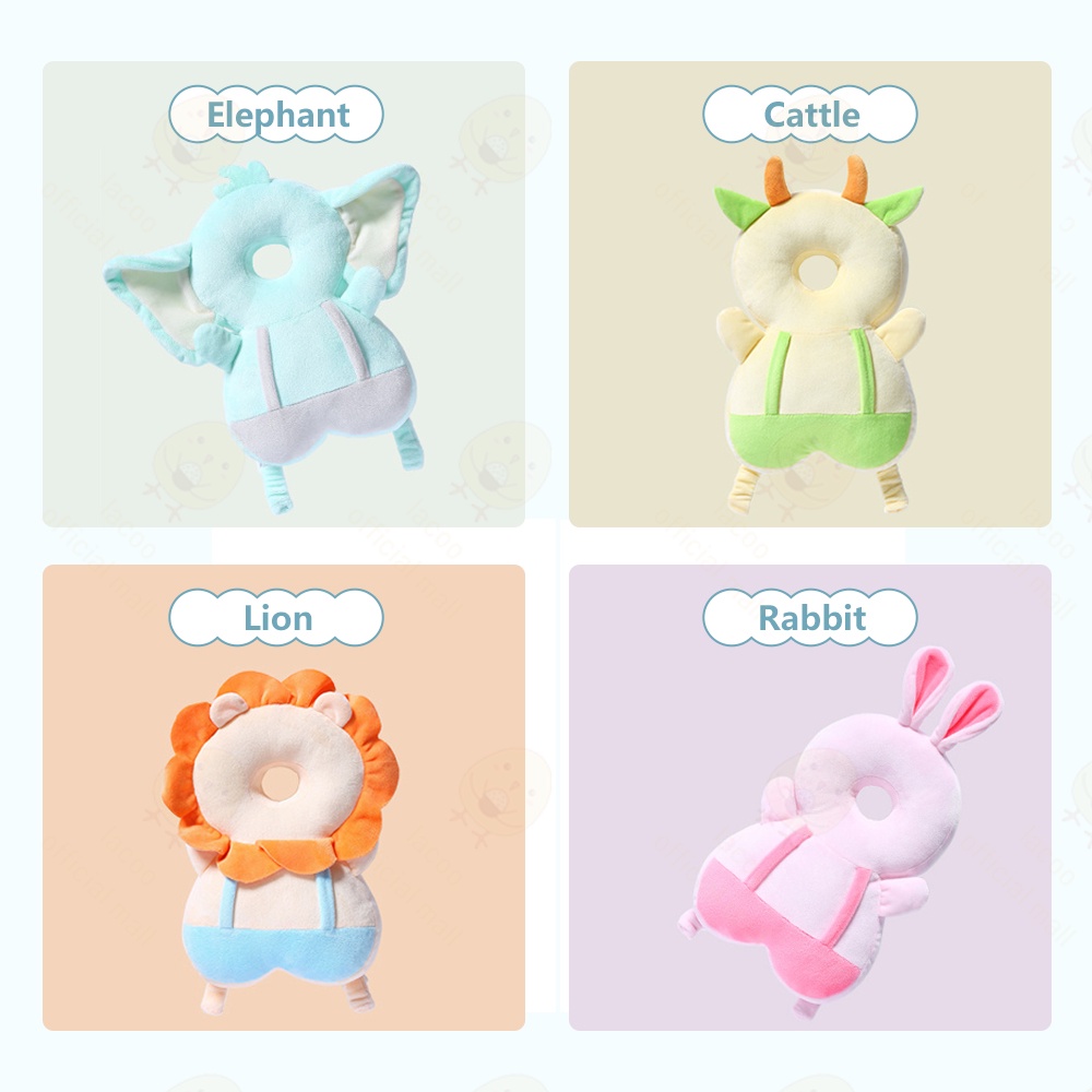 Lacoo Bantal pelindung kepala bayi lucu Baby head protector anti jatuh Alat pelindung kepala bayi Free Belt
