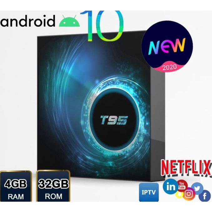 Android Tv Box T95 Ram 4 Rom 32 6K Android 10 Stb Best Sale