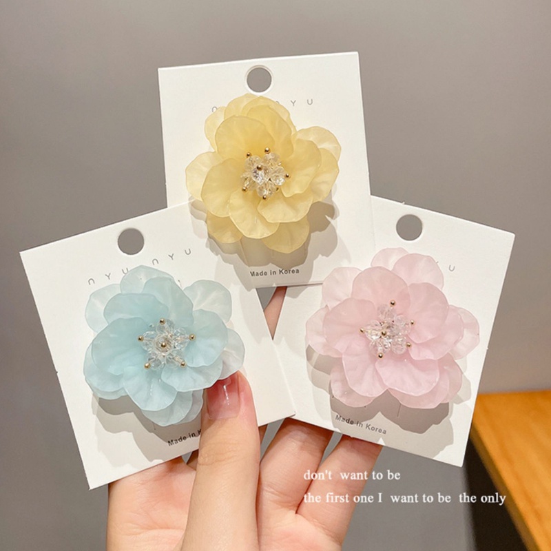 Set 5pcs Korea Lucu Cherry Blossom Kecil Jepit Rambut Dikepang Rambut Sisi Bunga Hairpin Hiasan Kepala