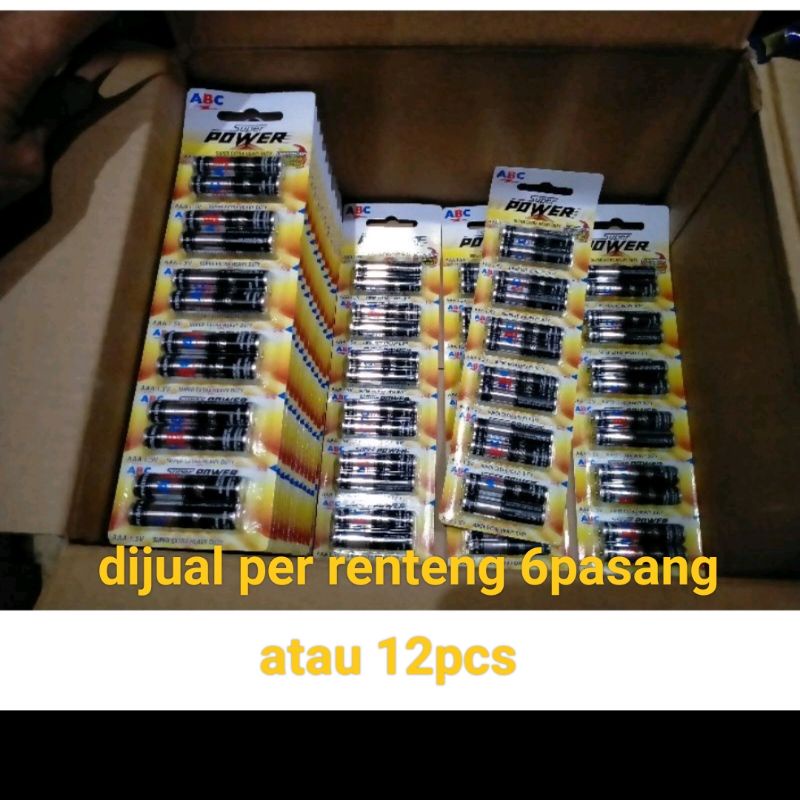 Baterai untuk remote uk AAA isi 12pcs.