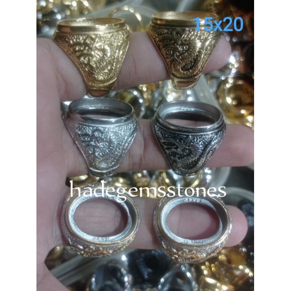 ring emban titanium super kualitas dim 15x20