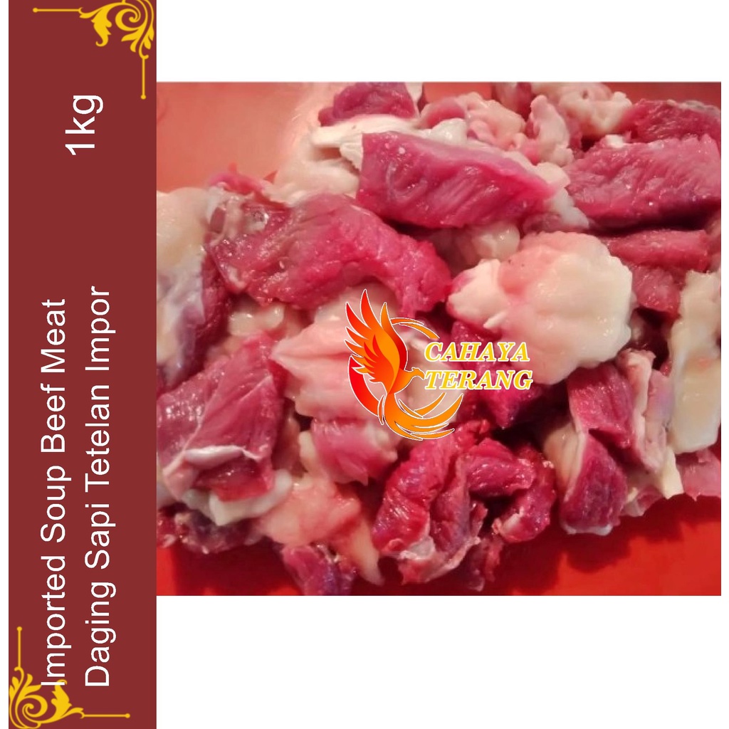 Tetelan Daging Sapi Frozen Beku Import 1kg 1 kg