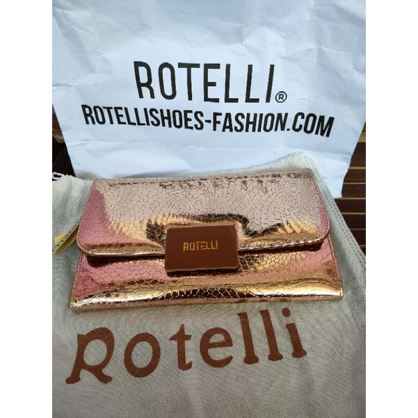TAS DOMPET CLUTCH ROTELLI ORI