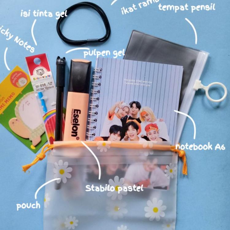 

❝❞ (K-POP) PAKET ALAT TULIS 8IN1/ STATIONERY SET FANCY / ALAT TULIS / STATIONERY SET ん