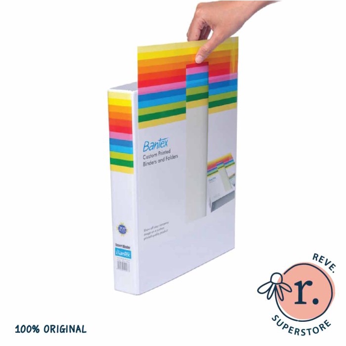 

BANTEX INSERT RING BINDER 2 RING 25 MM A4 WHITE #8522 07 (TANPA LABEL)