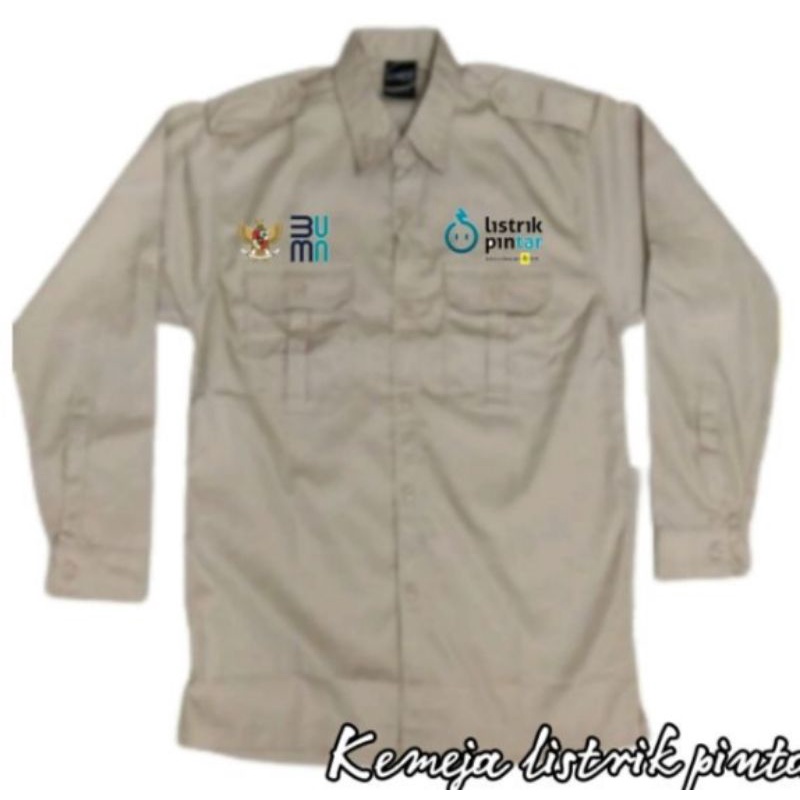 Kemeja listrik pintar baju listrik pintar seragam listrik pintar Pdh listrik pintar seragam kerja li