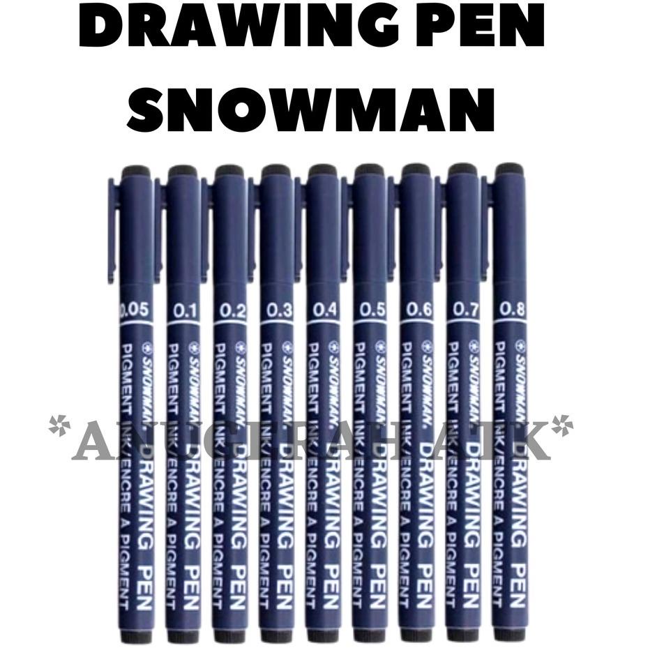 

㊌ Spidol Drawing Pen Snowman 0.05-0.8 ㅬ