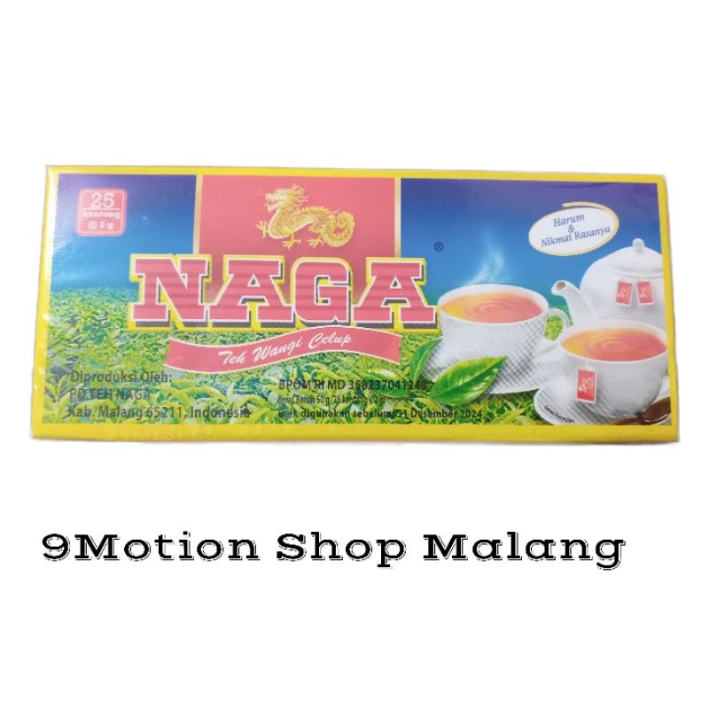 

PALING LARISSSS Teh Naga Malang Teh Hitam Wangi Celup 50g isi 25 kantong @2g Perpaduan Aroma Vanili & Rasberry (EXP 2024)