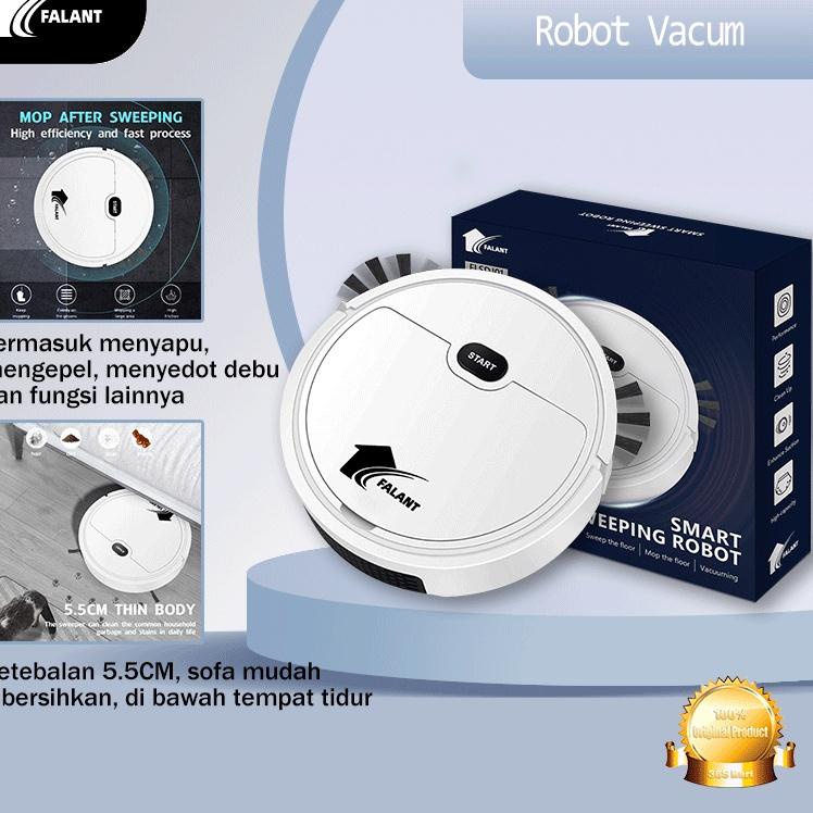 Ready Stok  FALANT FLSDJ01 Robot Vacum/Robot Cleaner/robot vacum cleaner - White
